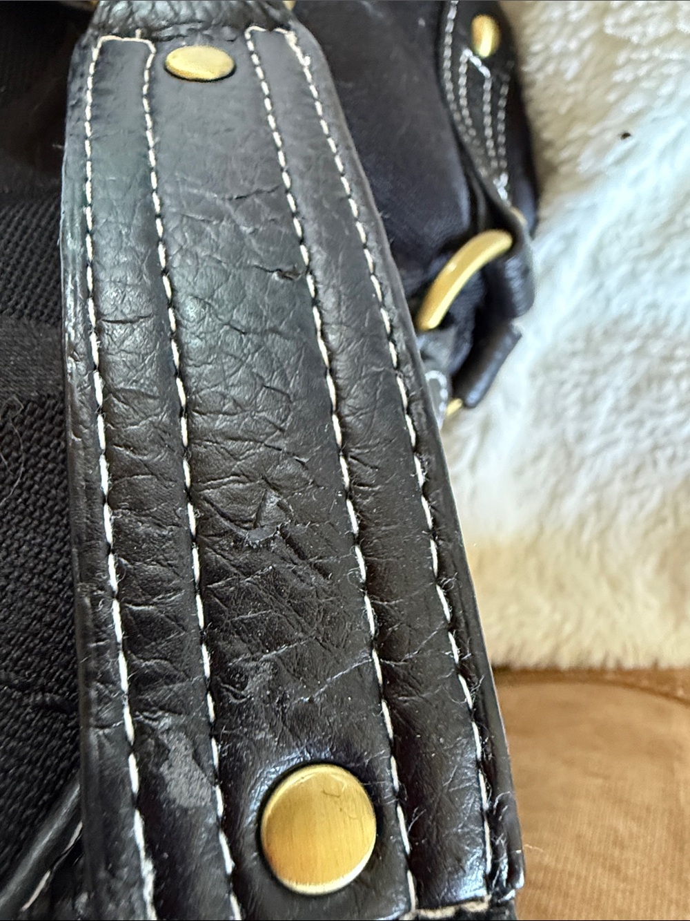 Coach Black Signature Jacquard Shoulder Bag with Brass Hardware - Picture 10 of 12
